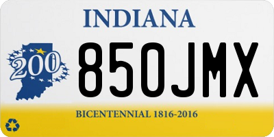 IN license plate 850JMX