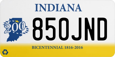IN license plate 850JND