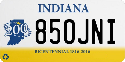 IN license plate 850JNI