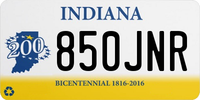 IN license plate 850JNR
