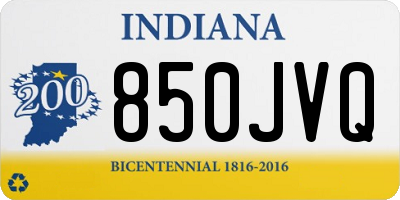 IN license plate 850JVQ
