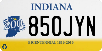 IN license plate 850JYN