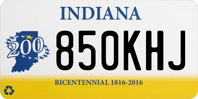 IN license plate 850KHJ