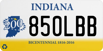 IN license plate 850LBB