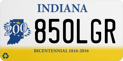 IN license plate 850LGR
