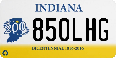 IN license plate 850LHG
