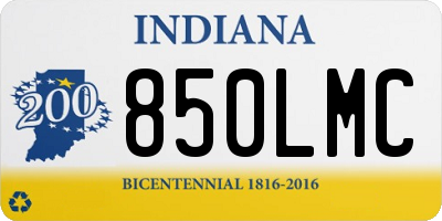 IN license plate 850LMC
