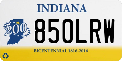 IN license plate 850LRW