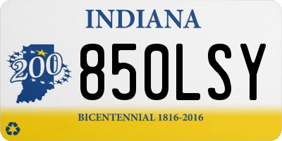 IN license plate 850LSY