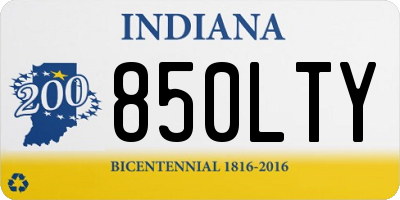 IN license plate 850LTY