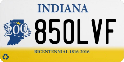 IN license plate 850LVF