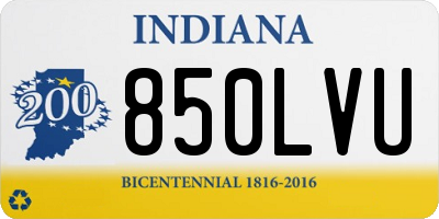 IN license plate 850LVU