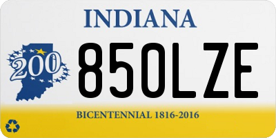 IN license plate 850LZE