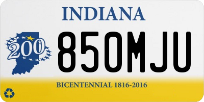 IN license plate 850MJU