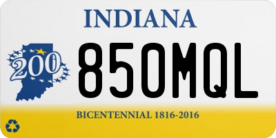 IN license plate 850MQL