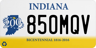 IN license plate 850MQV