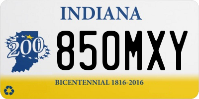 IN license plate 850MXY