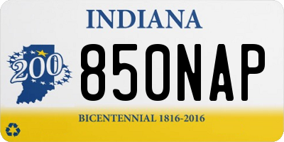 IN license plate 850NAP
