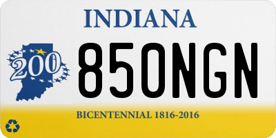 IN license plate 850NGN