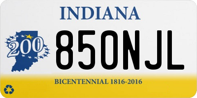 IN license plate 850NJL