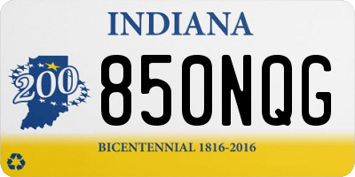 IN license plate 850NQG