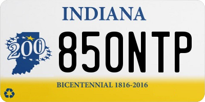 IN license plate 850NTP