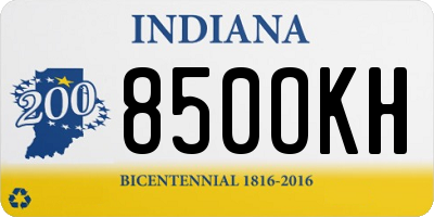 IN license plate 850OKH