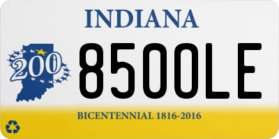 IN license plate 850OLE