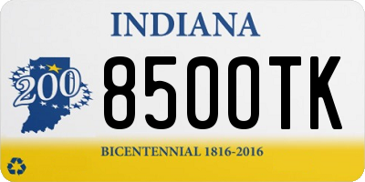 IN license plate 850OTK