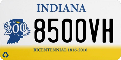 IN license plate 850OVH