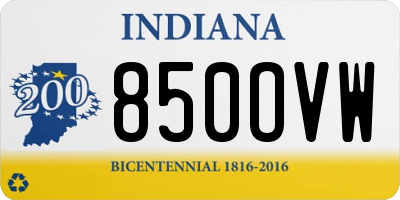 IN license plate 850OVW