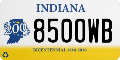 IN license plate 850OWB