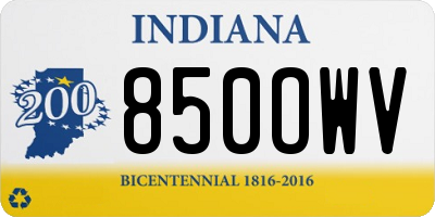IN license plate 850OWV