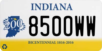 IN license plate 850OWW