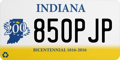 IN license plate 850PJP