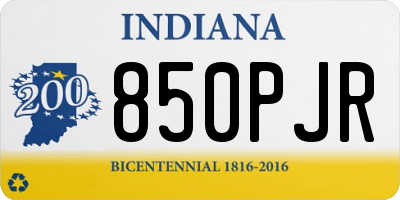 IN license plate 850PJR