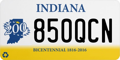 IN license plate 850QCN