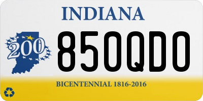 IN license plate 850QDO