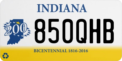 IN license plate 850QHB