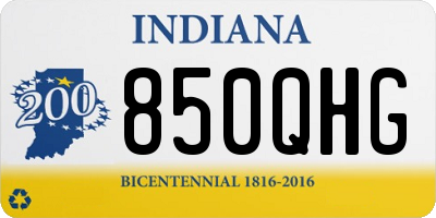 IN license plate 850QHG