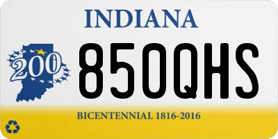 IN license plate 850QHS