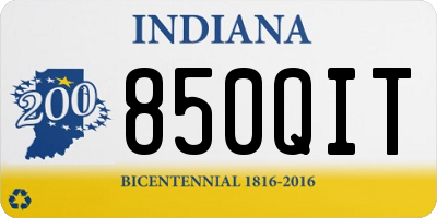 IN license plate 850QIT