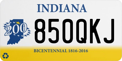 IN license plate 850QKJ