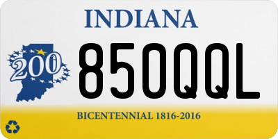 IN license plate 850QQL