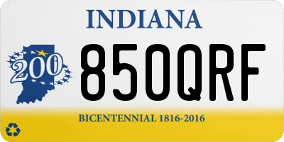 IN license plate 850QRF