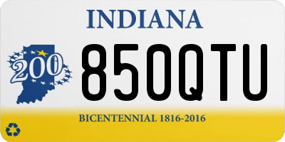 IN license plate 850QTU