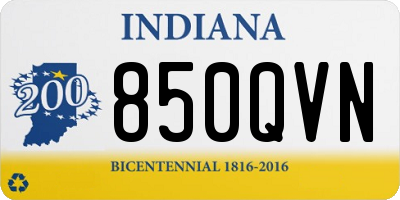 IN license plate 850QVN