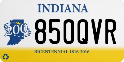 IN license plate 850QVR