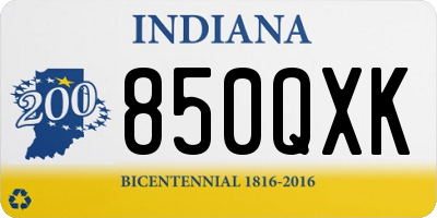 IN license plate 850QXK
