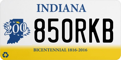 IN license plate 850RKB